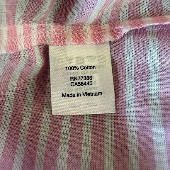 J. Crew Women’s Printed ruffle tank top  size 4 Pink White - Picture 6 of 7